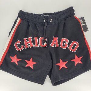 Cornerstore bodega Men's Chicago Shorts Black And Red Size M NWT